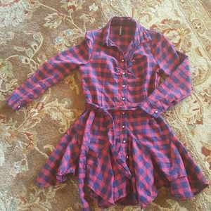 Plaid Shirt Dress