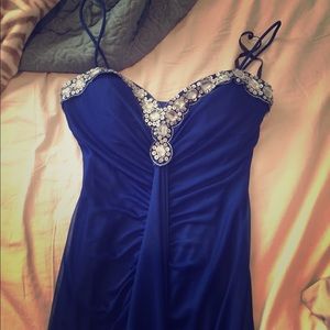 Blue prom dress