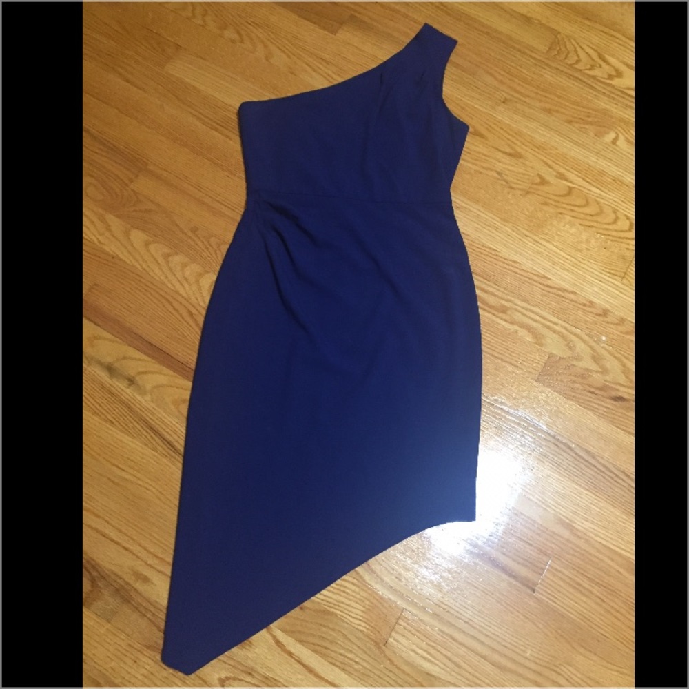 BCBG Maxima blue cocktail dress