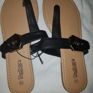 Re-Posh Black Sandals