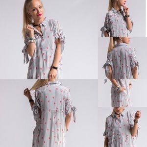 Lipsense Apparel - Lip Print Shirt Dress for Demos