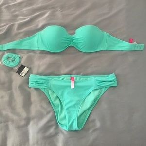 Aqua bandeau bikini
