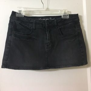 American Eagle Black Jean Skirt
