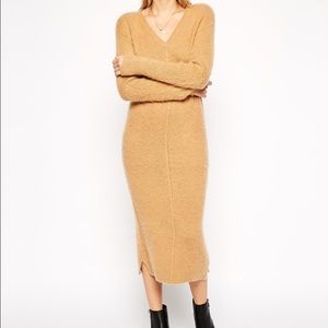 Asos Brushed Mohair & Wool Knit midi sweater dress