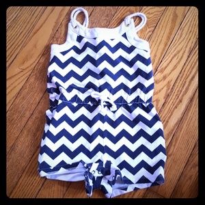Adorable chevron romper