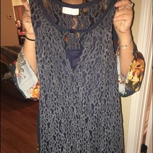 Alter'd State navy dress NEVER WORN