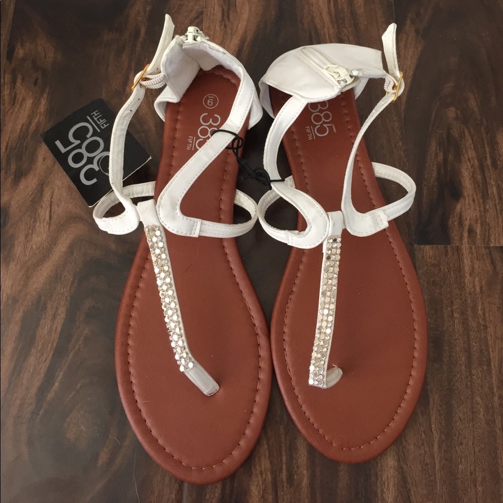 embellished mini wedge sandal