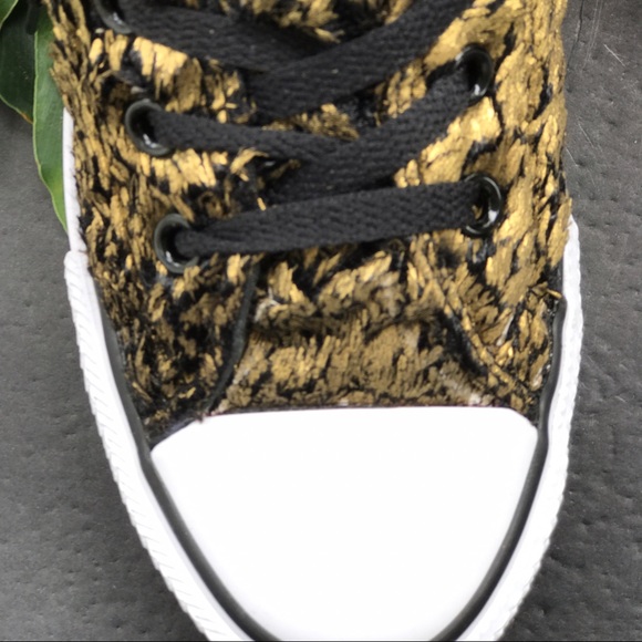 Converse All Star chuck gold/black/faux. AUTHENTIC - Picture 6 of 8