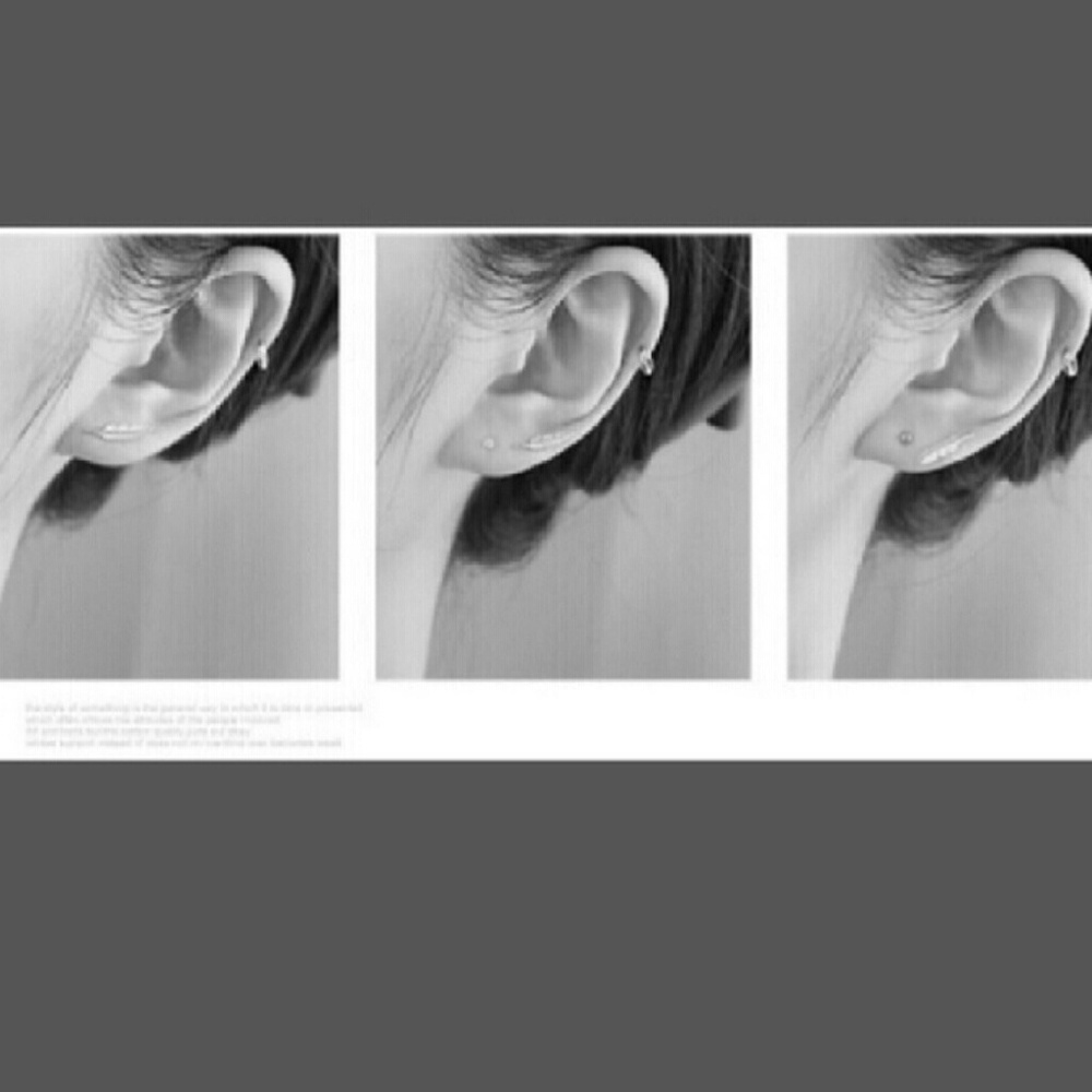 ๐HP๐ Sterling Silver New Feather Stud Earrings - Picture 2 of 3