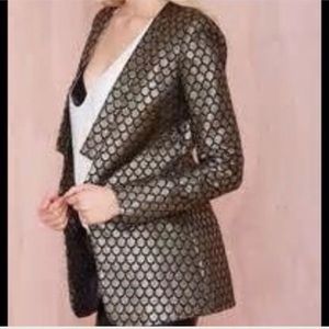 NWT Gold & Black Party Blazer
