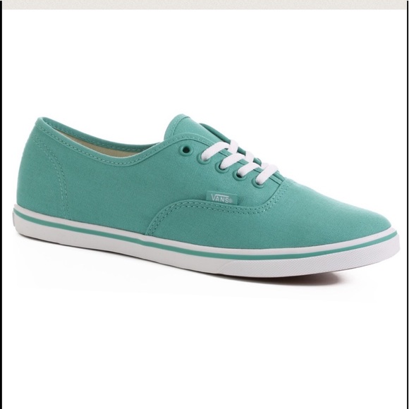 Vans Shoes - Authentic Sea Blue/Green Lo Pro Vans