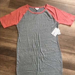 Lularoe Heathered Raglan Julia Large NWT