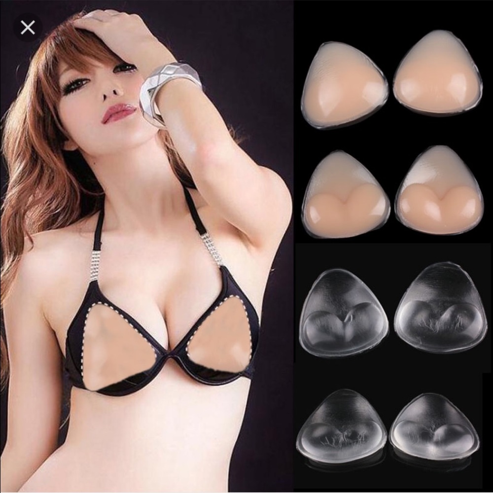 Triangle push up breast pads bra swimsuit insert