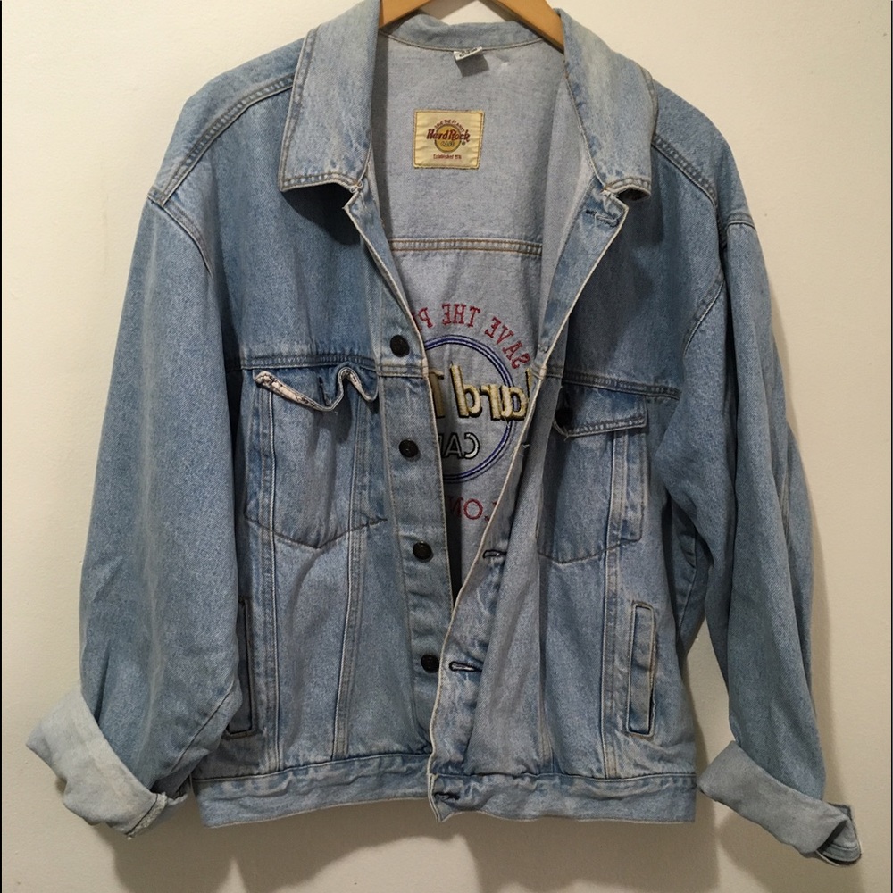 Vintage London Hard Rock Cafe Denim Jacket
