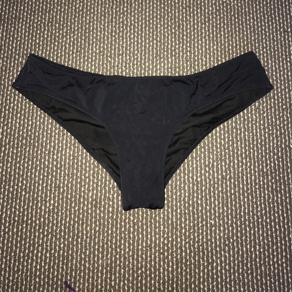 Black Victoria Secret Scrunch Butt Bikini Bottoms