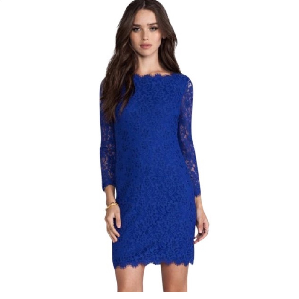 Diane Von Furstenberg 'Zarita' Dress in vivid blue