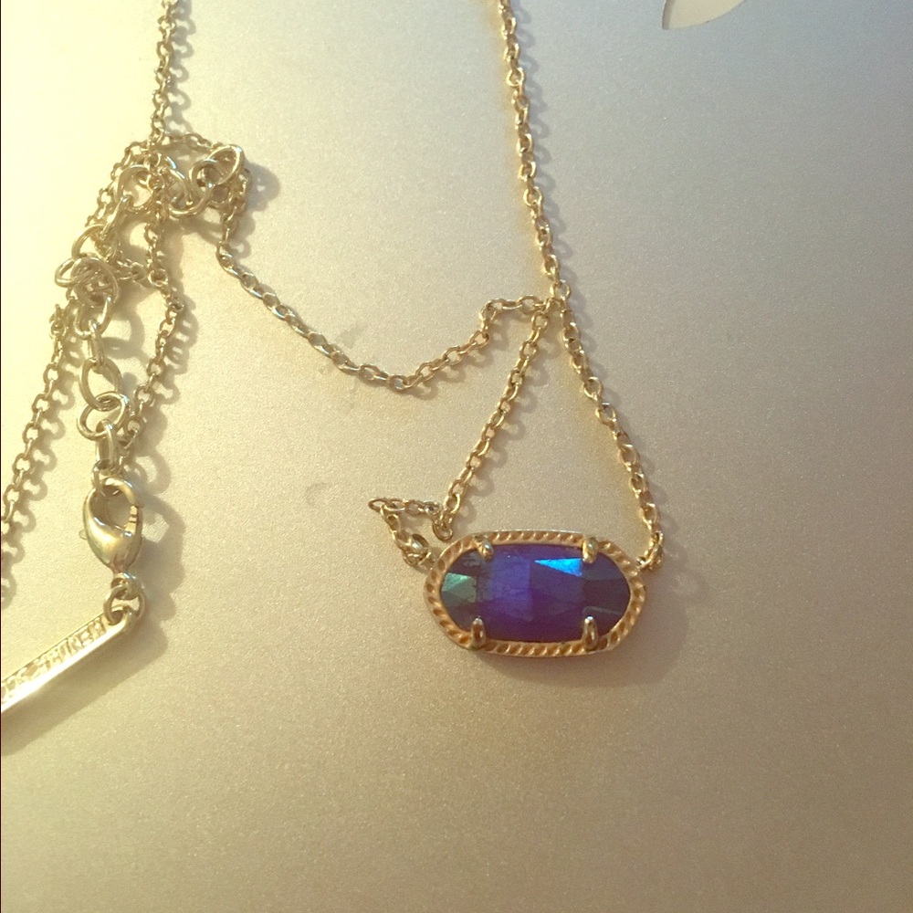 Kendra Scott iridescent cobalt Elisa