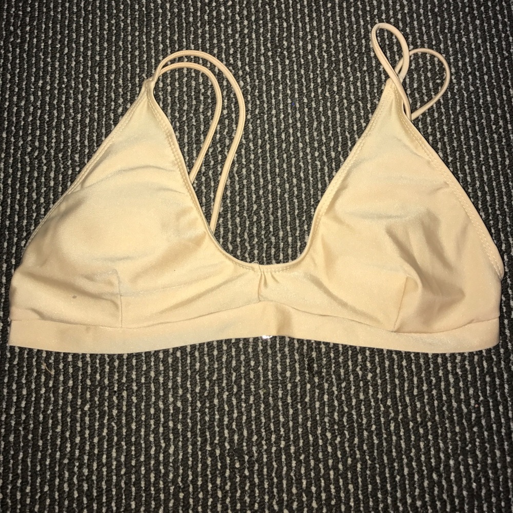 Nude bikini top