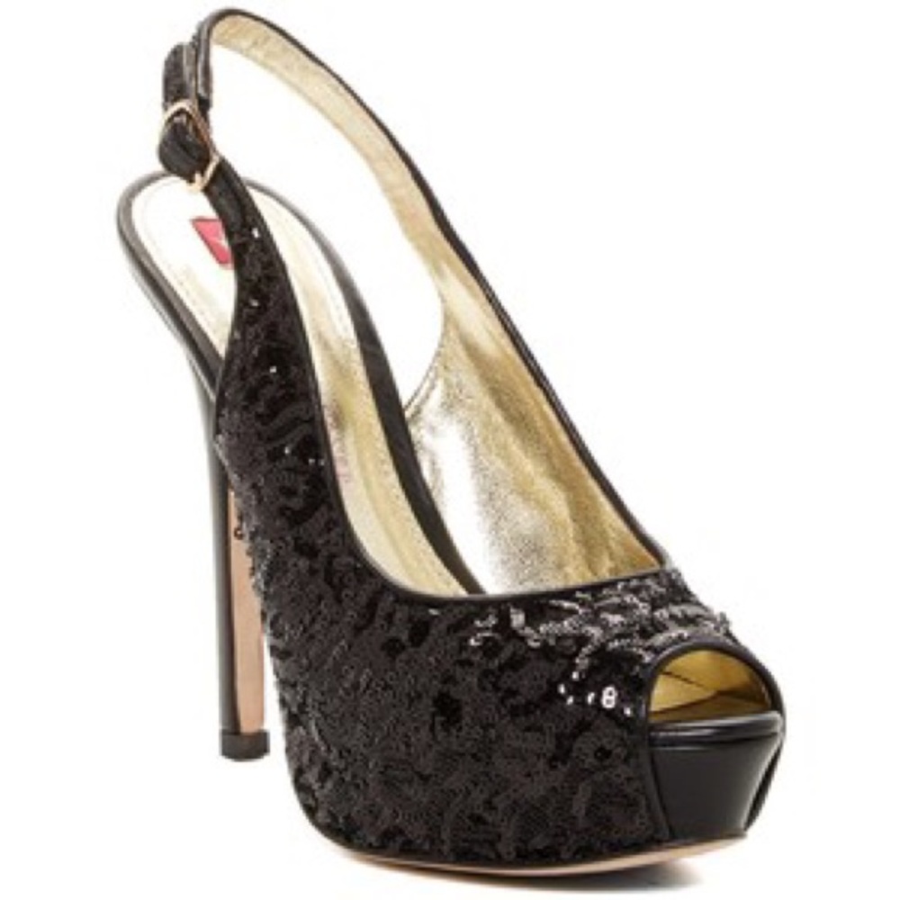 Elaine Turner SALMA PEEP TOE SLINGBACK PUMP