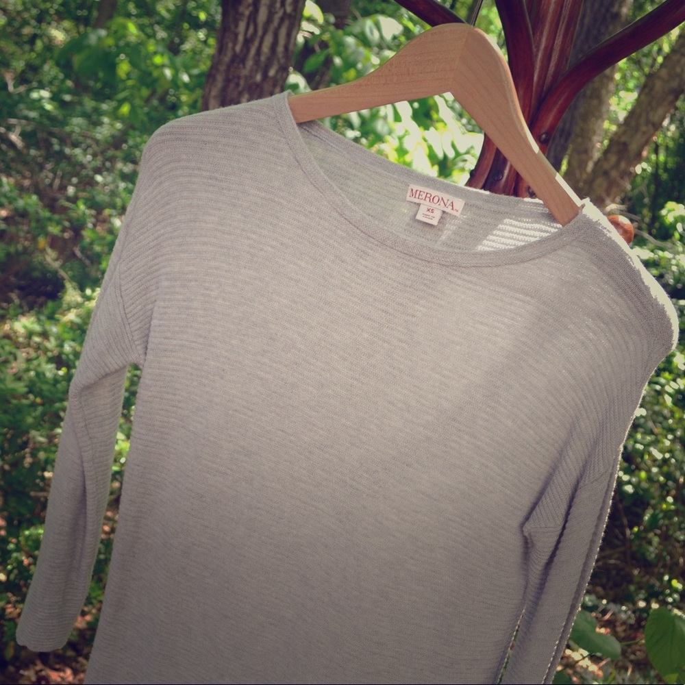 3/4 Sleeve Grey Sweater 🌺