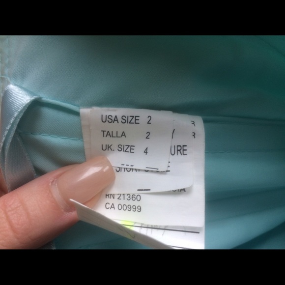 Blue Sequin Prom Dress - Picture 5 of 6