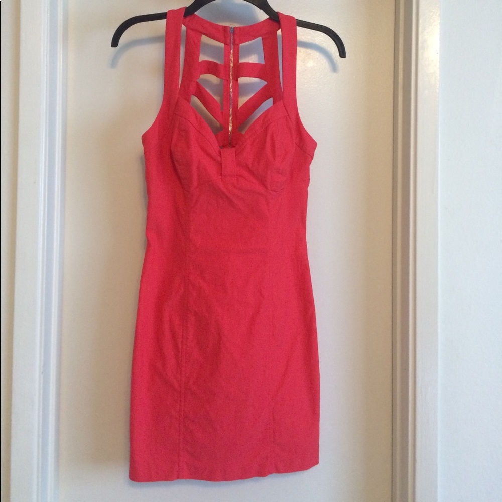 Tight red/pink dress