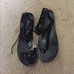 Black J. Crew women's sandals. NWT!!  Size 7.