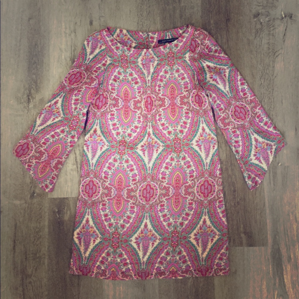 BEAUTIFUL ZARA XS bohemian print dress!