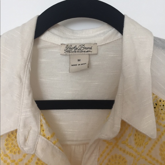 Lucky Brand Sleeveless Embroidered Blouse size M - Picture 2 of 4