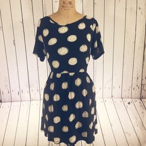 Forever 21 Black w/ Cream Polka Dots Summer Dress