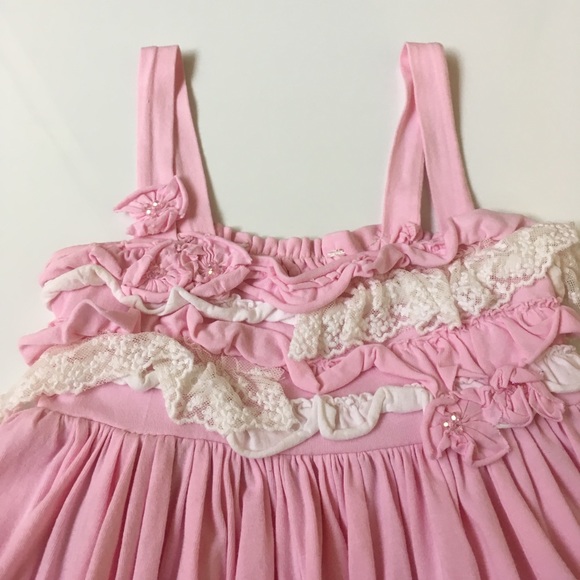 🍓Sold🍓Pink Summery Dress Size 5 - Picture 2 of 2