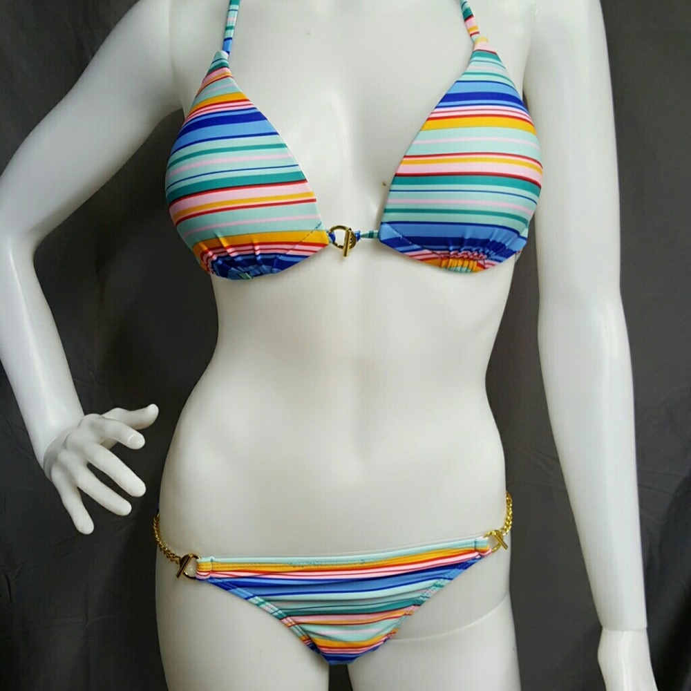 ?HoT! NWOT Striped push up bikini!