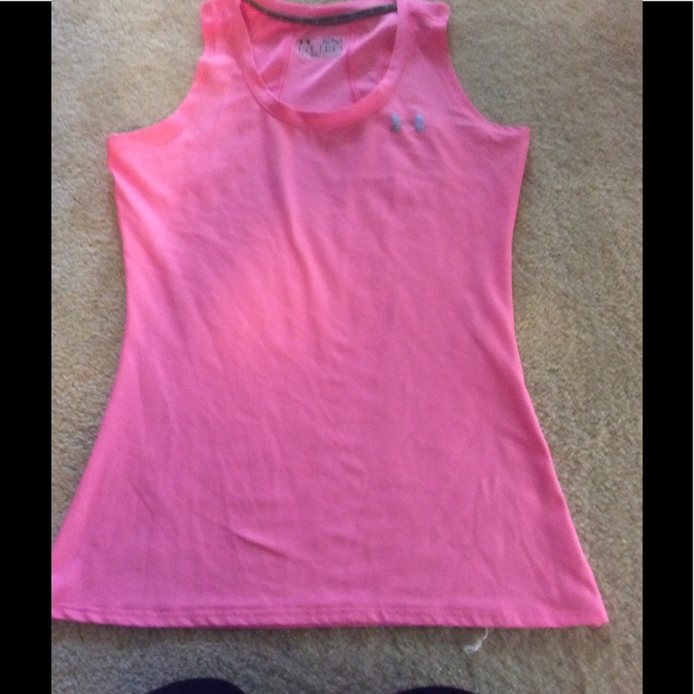 Under Armour pink heat gear Tank