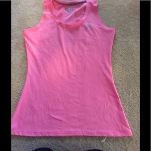 Under Armour pink heat gear Tank