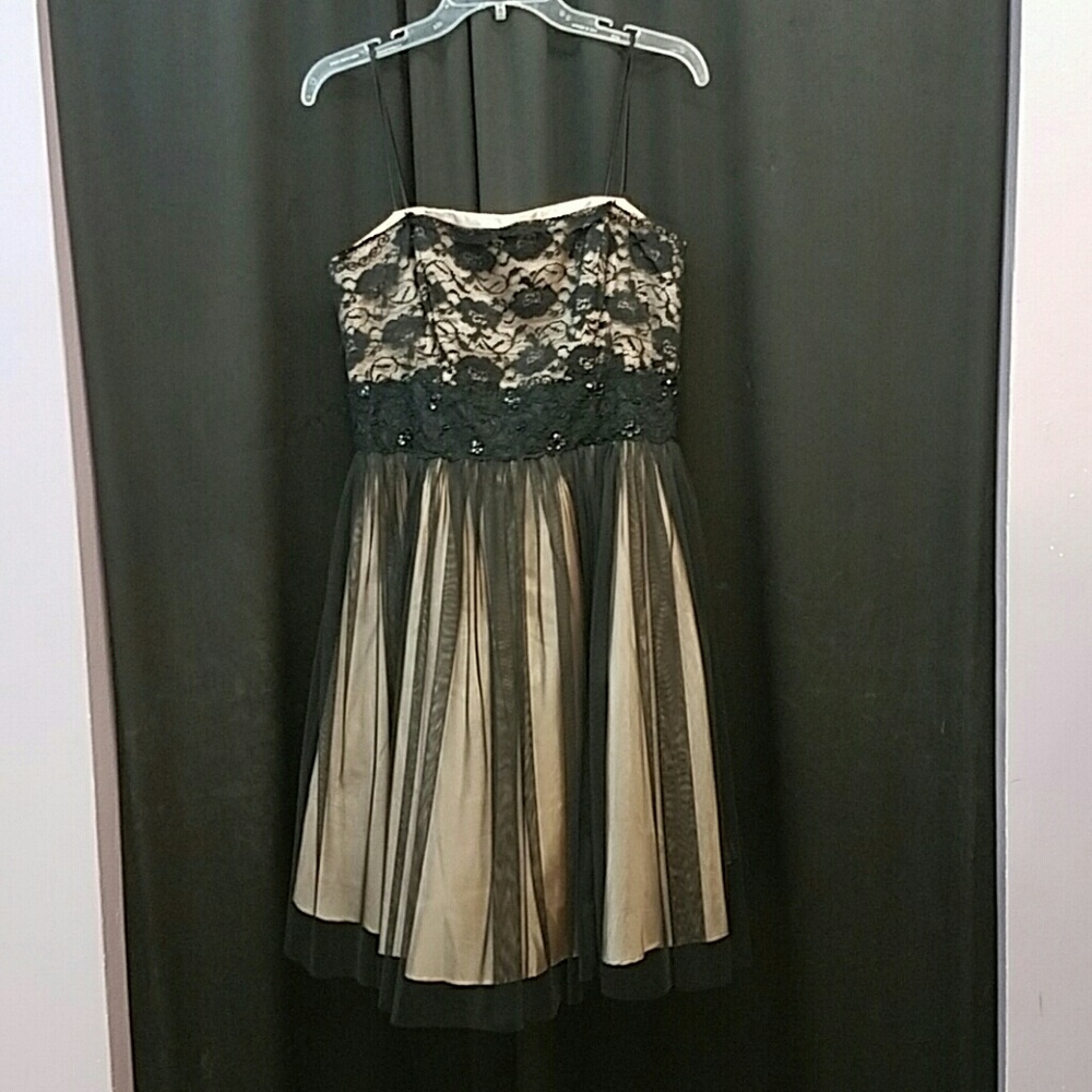 Gorgeous cocktail lace and tool dress