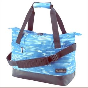 Blue Reebok gym bag