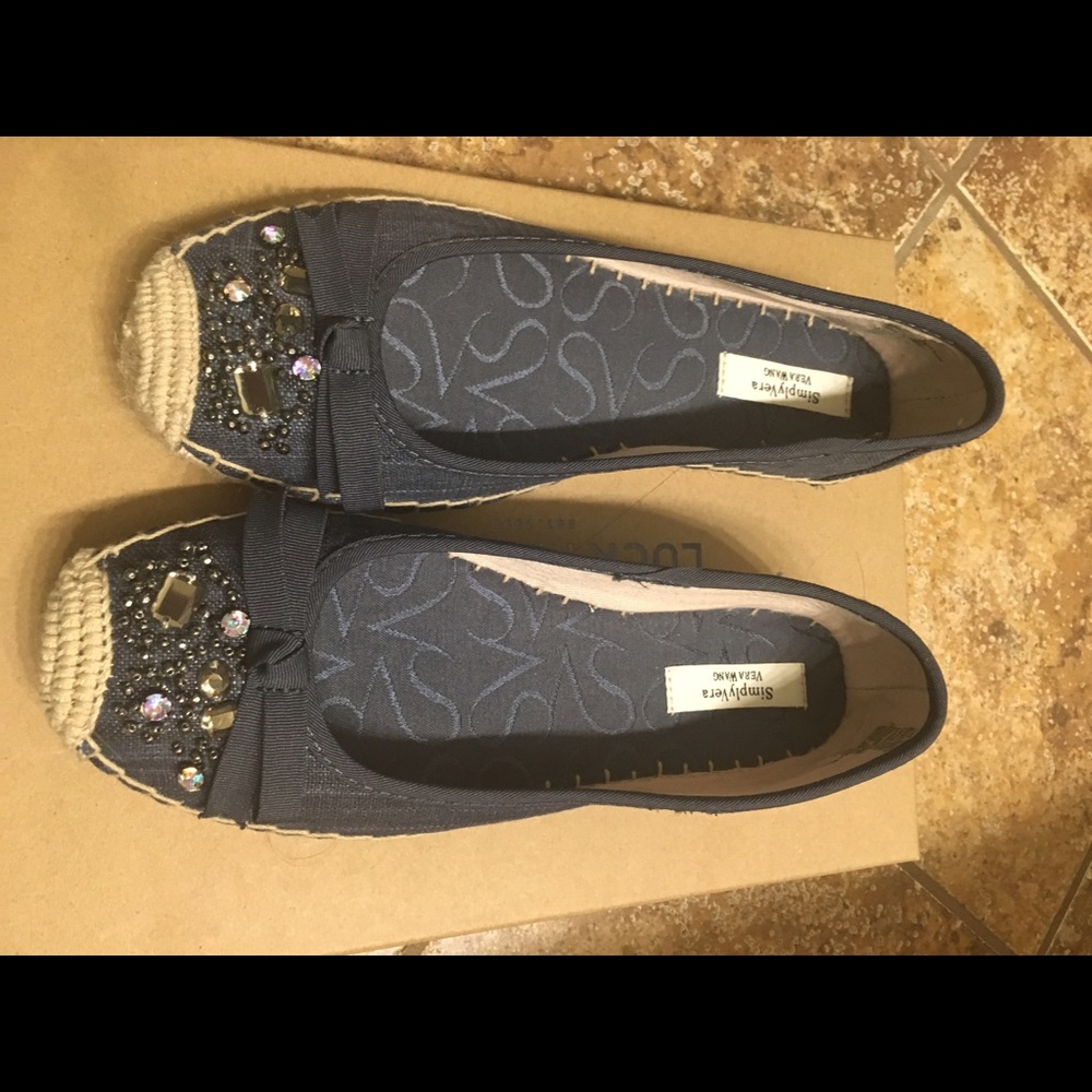Simply Vera Wang Denim Flats size 7