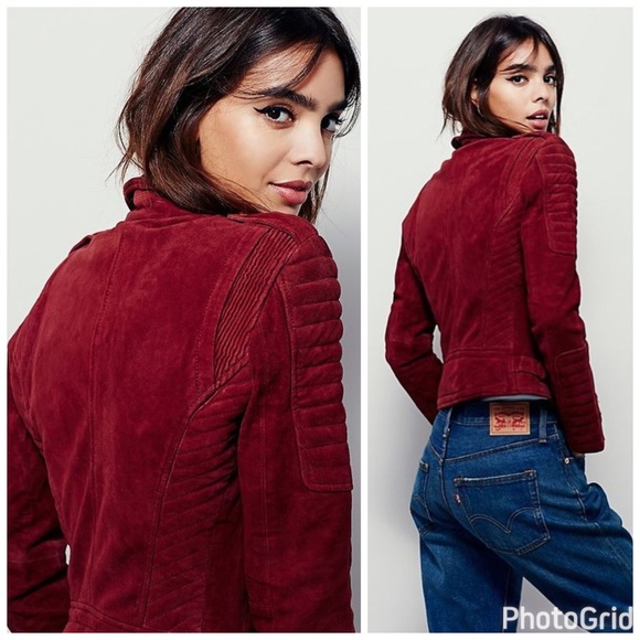 Free People Doma Suede Moto Jacket - Picture 2 of 6
