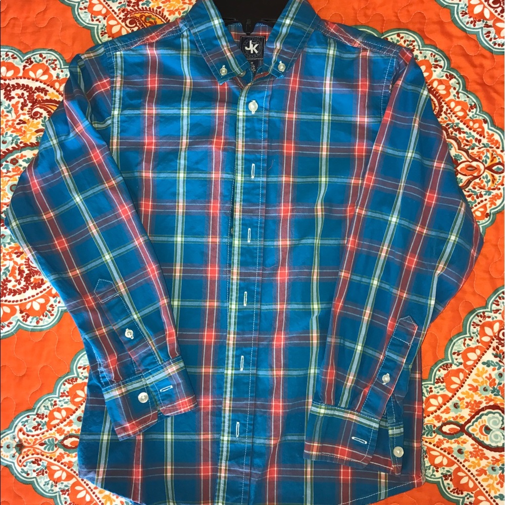 Boys plaid dress shirt
