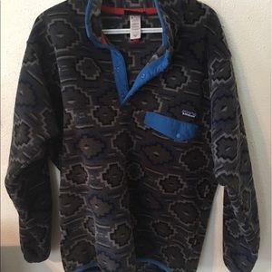 Patagonia Aztec Pattern Synchilla  Fleece Pullover