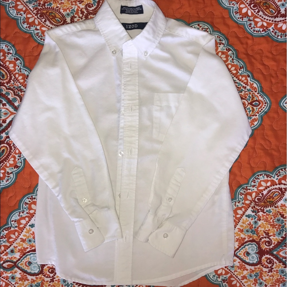 Boys white dress shirt