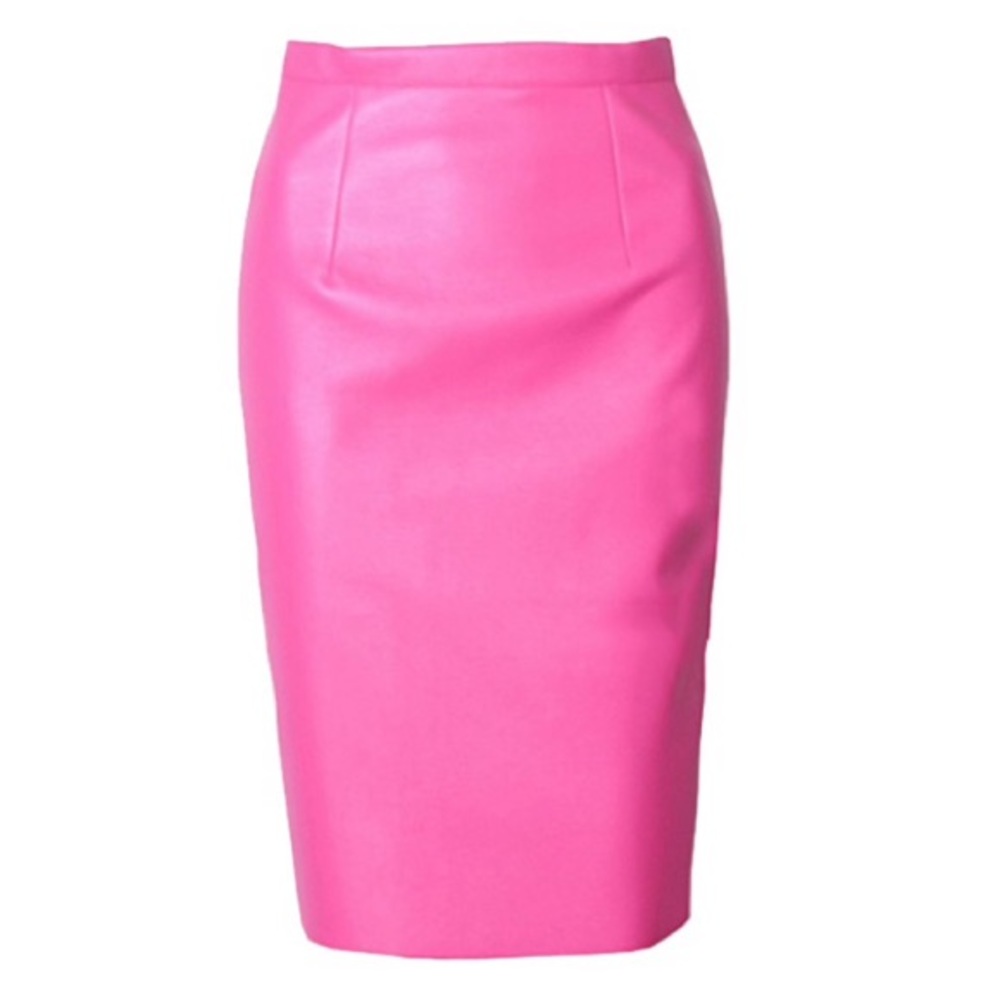 FAUX leather high waisted skirt