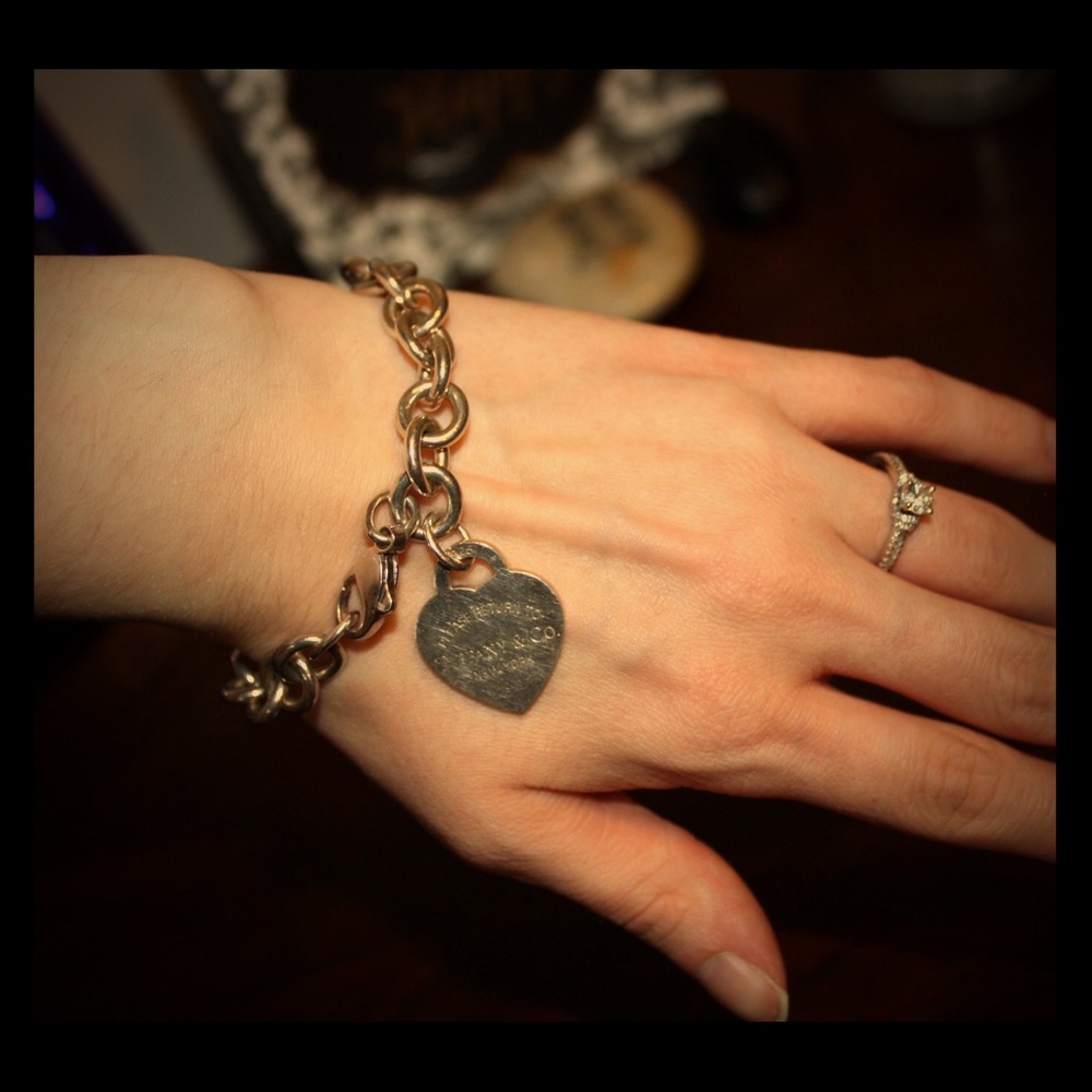 Original Tiffany Heart Tag Charm Bracelet