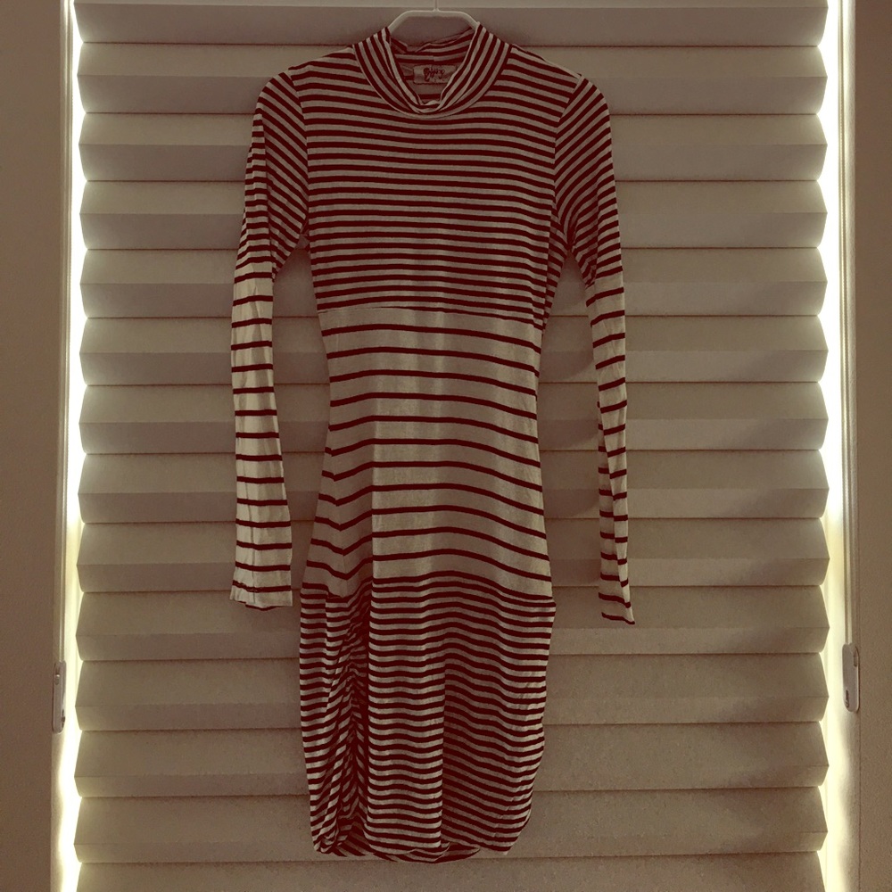 Nightcap backless long sleeve mini dress