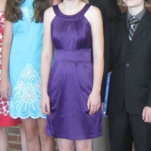 Purple formal dress
