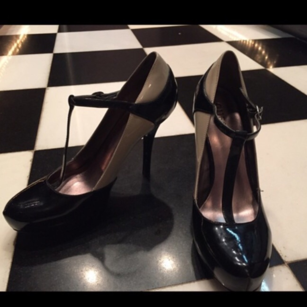 Guess Mary Jane Patent Heels