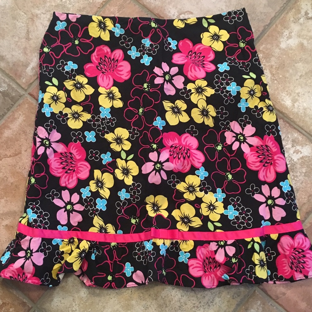 Color burst skirt