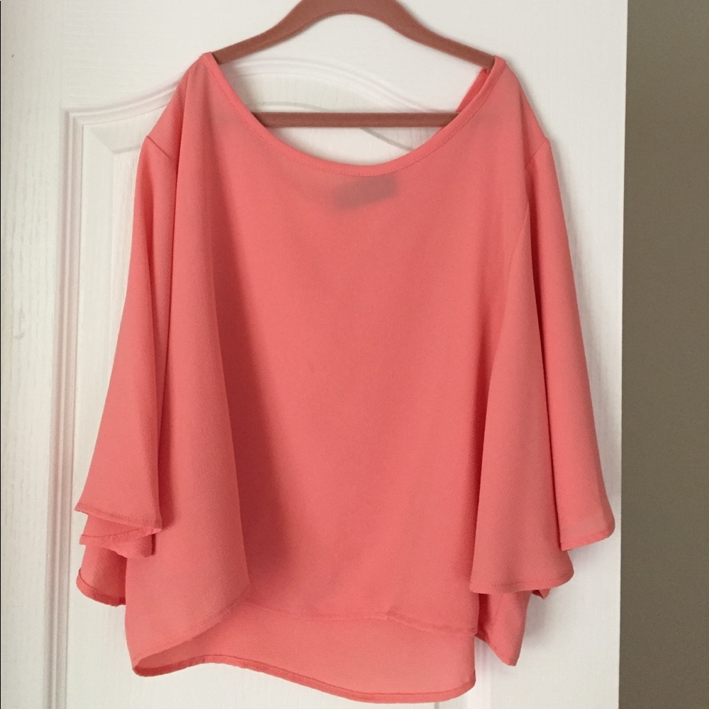 NEVER WORN- Flowy coral pink top from Fab'rik