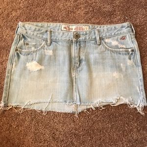 Hollister jean skirt