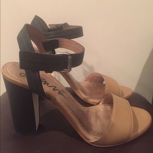 Lanvin Two Tone Heel Sandal
